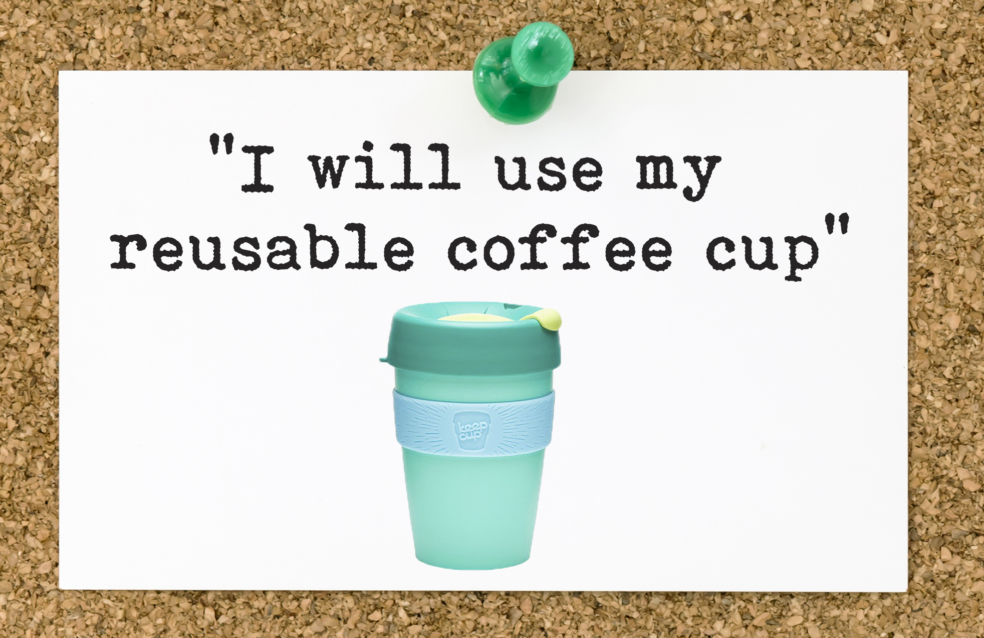 green resolution - coffee cup