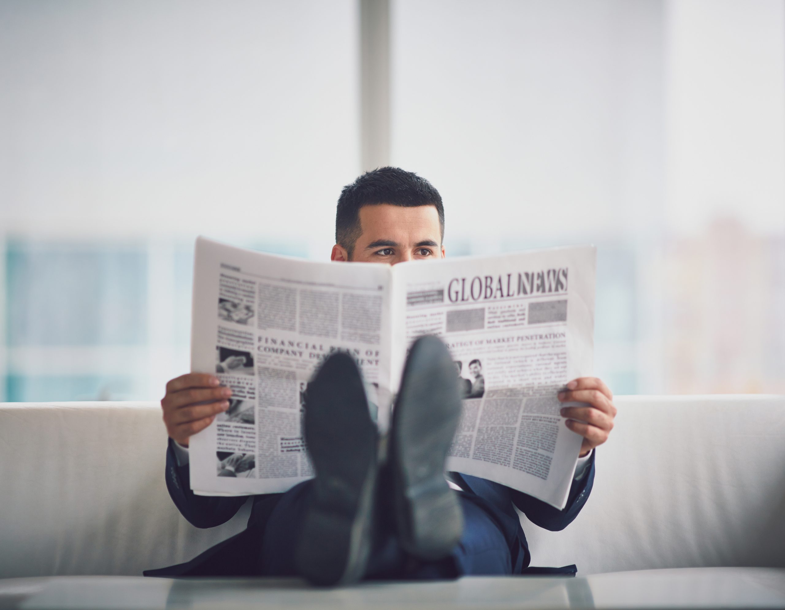 office recyclables - newspapers