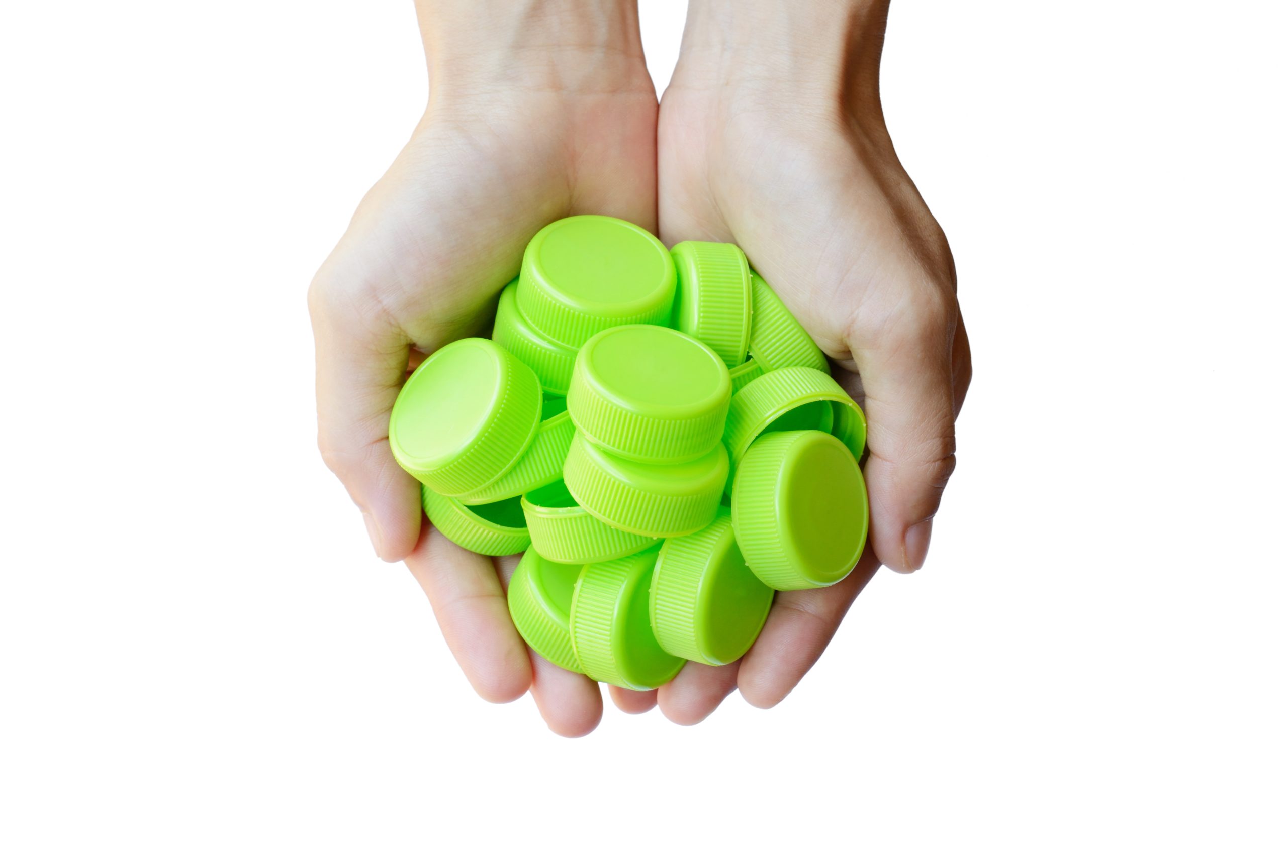 office recyclables - bottle tops