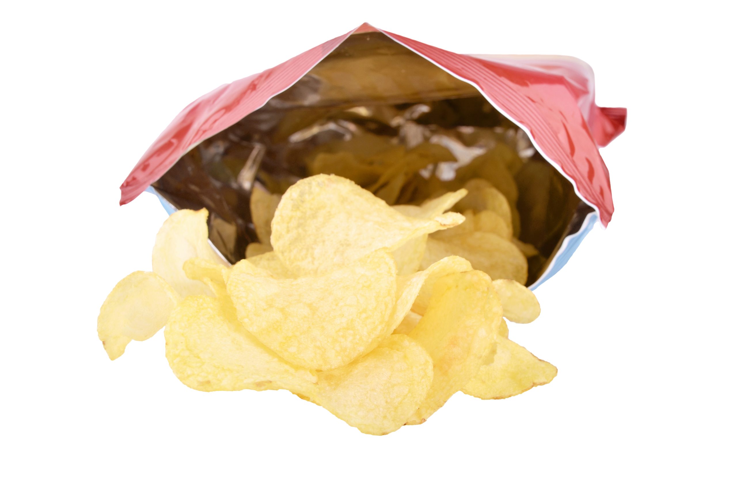 hidden plastic chip packet