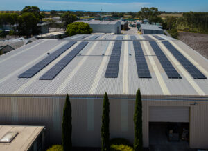 Solar panels at KS Environmental facility